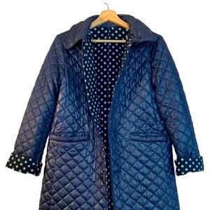 Used once in brand new conditionKate spade reversible blue leather jacket size M